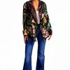 Bag Lady Collection Womens Reversible Sherpa Jacket Floral-5