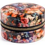 Johnny Was Round Jewelry Box Polyester Spot Clean-0