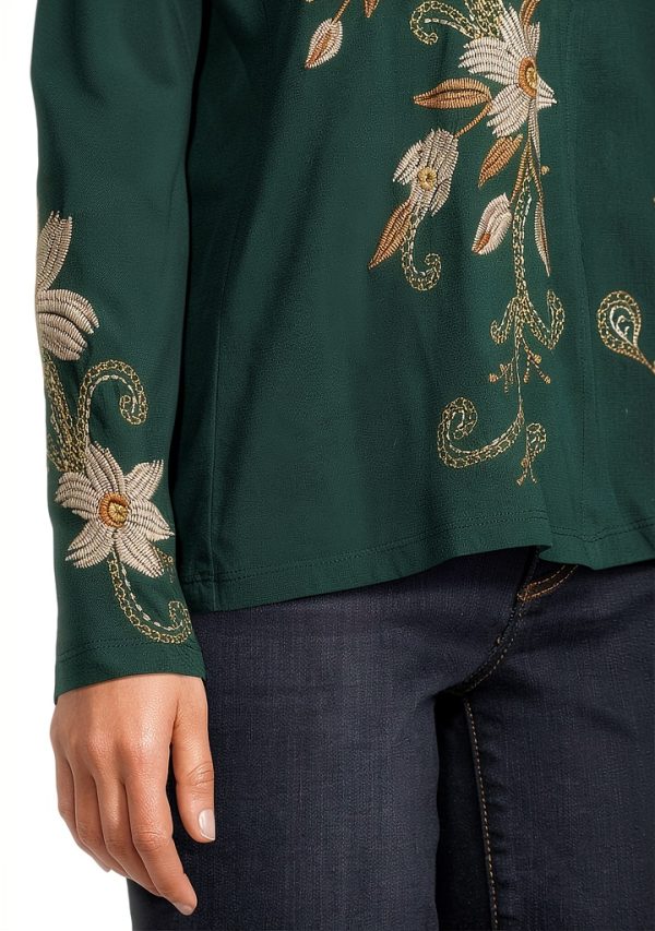 Johnny Was Womens Fashion Knit Top Botanical Garden-3