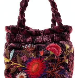 Mens Velvet Embroidered Pouch JWLA Johnny Was BOHO-0