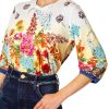 Johnny Was Womens T-Shirt Soft Stretch Fabric Multicolor-2