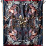 Johnny Was Womens Boho Printed Square Scarf Tassel-0
