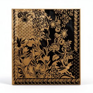 Johnny Was Womens Floral Silk Scarf Viscose Tassels-0