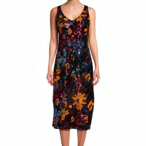 Johnny Was Womens Fashion Dress Black Size Options-0