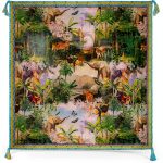 Johnny Was Womens Scarf 44x44 Hand Wash Fashion-0