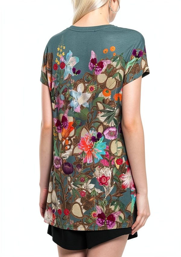 Johnny Was Printed Tee Womens Nurto Meadows Print Tops-5