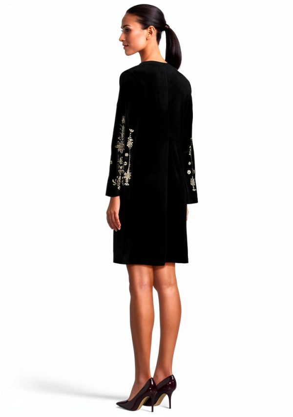 Johnny Was Womens Fashion Dress Black Club Night Out-2