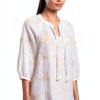 Johnny Was Cotton Blouse Womens Bohemian Butterfly-1