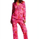 Bag Lady Collection Womens Pajama Set Cotton Modal Floral-0