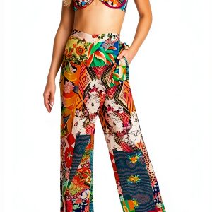 Rayon Womens Leggings Medium Fit Machine Washable-0