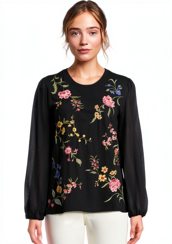 Johnny Was Sophie Tee Buttery Soft Womens T-Shirt-0