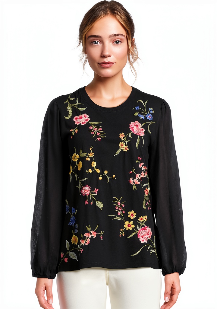 Johnny Was Sophie tee in a casual setting