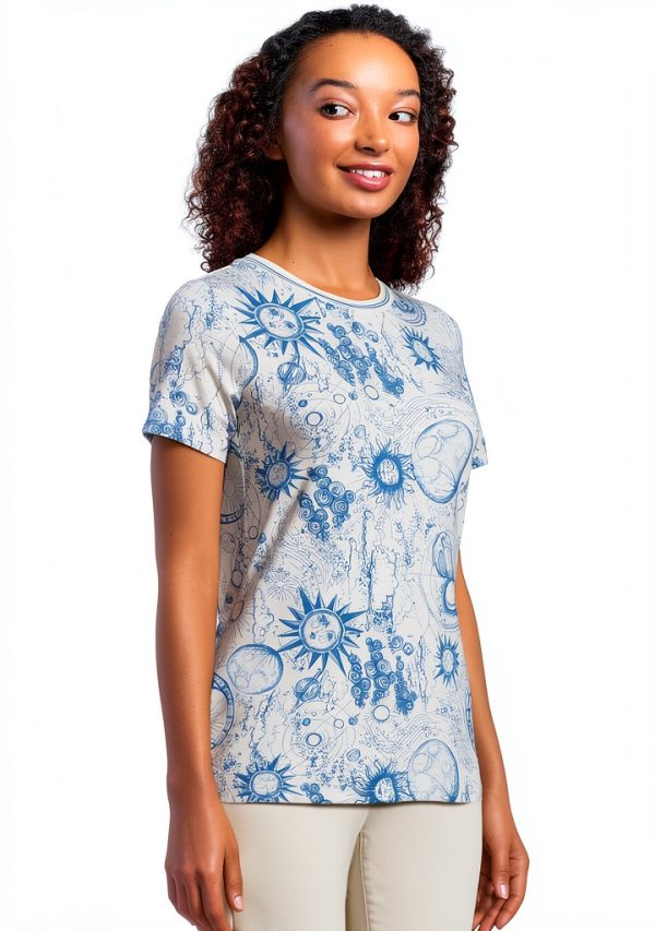 Johnny Was Womens Vintage T Shirt Rayon Bamboo Crew Neck-1