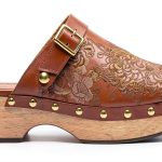 Brand Embroidery Womens Mules Hand Wash Dry Flat-0