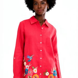 Johnny Was Womens Fashion Top Cayenne Color Medium Size-0