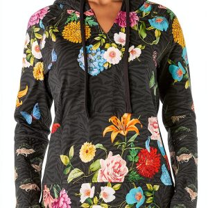 Johnny Was Womens V-Neck Boho Knit Cotton Spandex Top-0