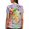 Bag Lady Collection Womens Swing Tee Floral Butterfly Rayon-4