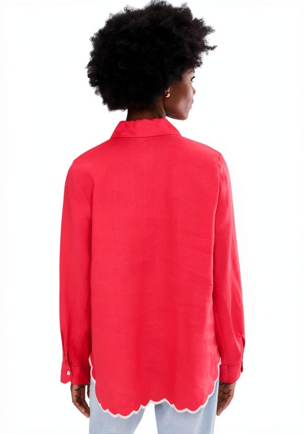 Johnny Was Womens Fashion Top Cayenne Color Medium Size-3