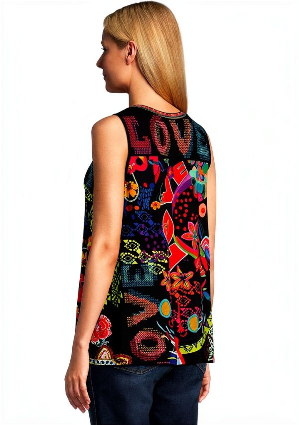Women's Floral Tank Johnny Was Rayon Sleeveless-2