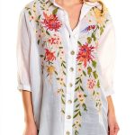 Johnny Was Womens Small White Tunic-0