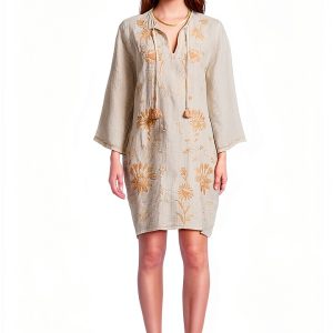 Johnny Was Women's Elordi Stripe Linen Dress-0