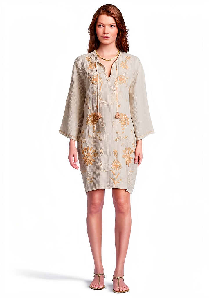 'Johnny Was Women's Elordi Stripe Linen Dress'