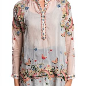 Pure Cupro Women Top Ecru XSmall Soft Lightweight-0