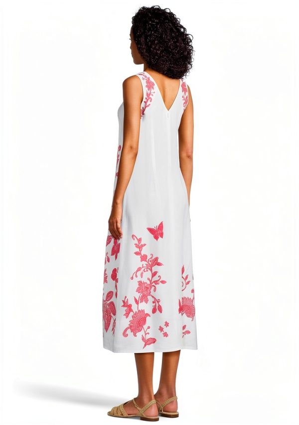 Johnny Was Womens Floral Embroidery Maxi Dress-2