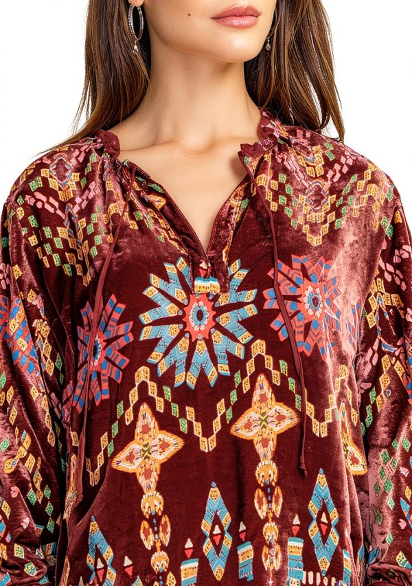 Bag Lady Boho Silk Rayon Women's Elegant T-Shirt X-Large-3