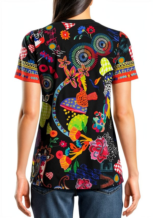 Bag Lady Collection Women's Short Sleeve T-Shirt T17925-4D:JNF Large-1