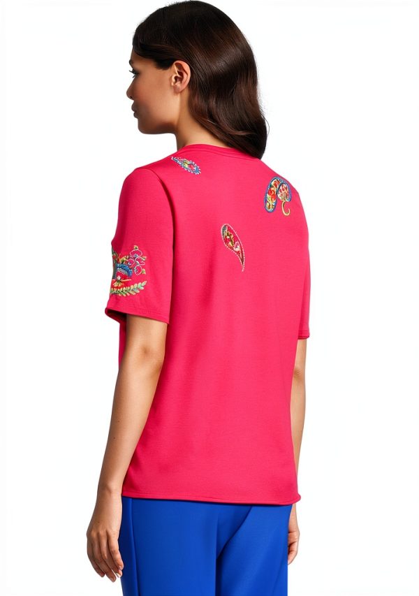 Fashion T Shirt Johnny Was Women's Raspberry Sorbet Tee-2