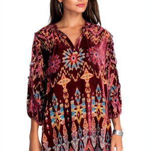 Bag Lady Boho Silk Rayon Women's Elegant T-Shirt X-Large-0