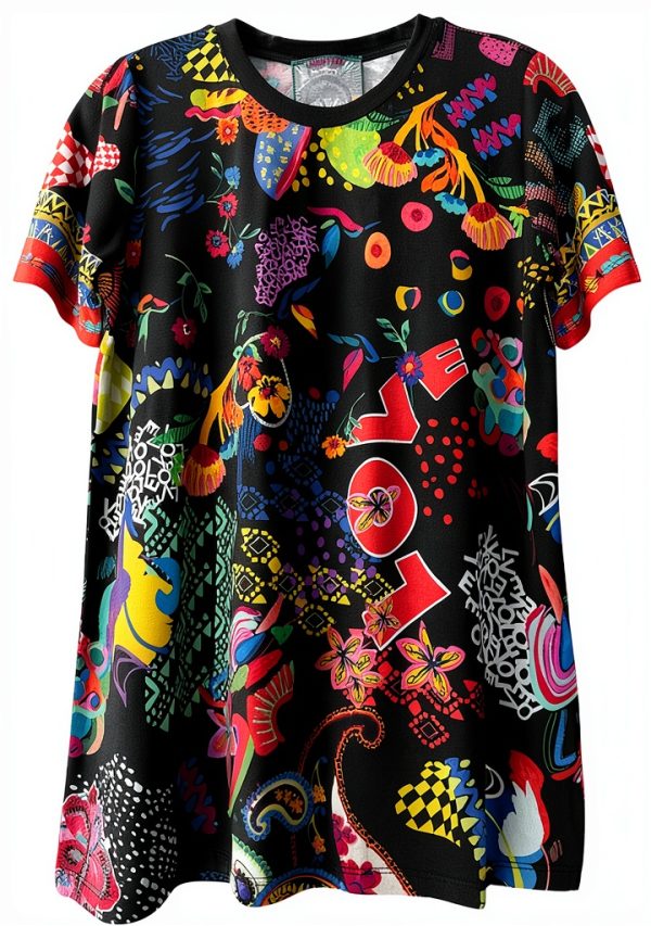 Bag Lady Collection Women's Short Sleeve T-Shirt T17925-4D:JNF Large-5