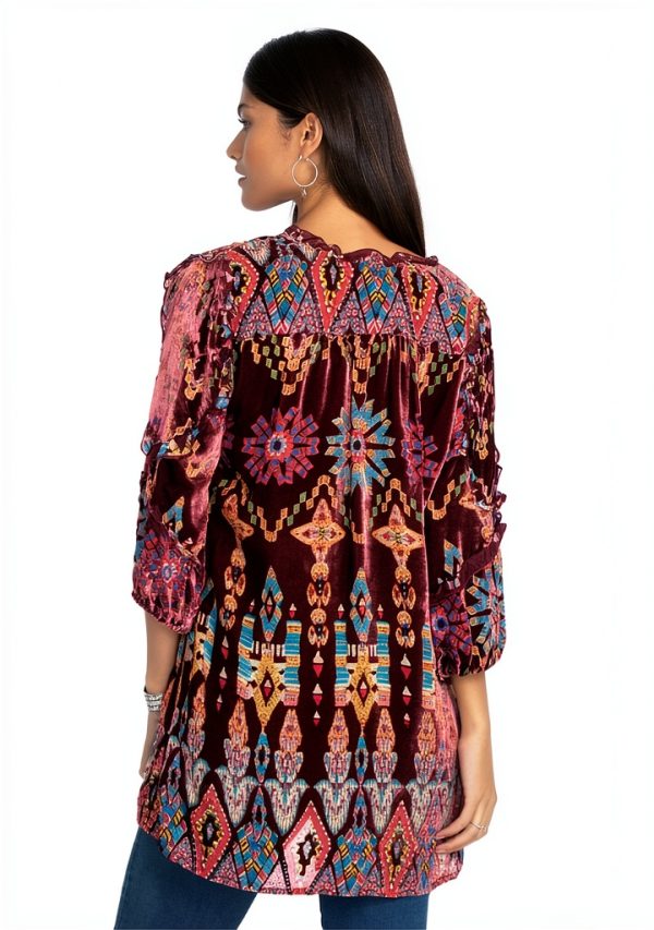 Bag Lady Boho Silk Rayon Women's Elegant T-Shirt X-Large-2