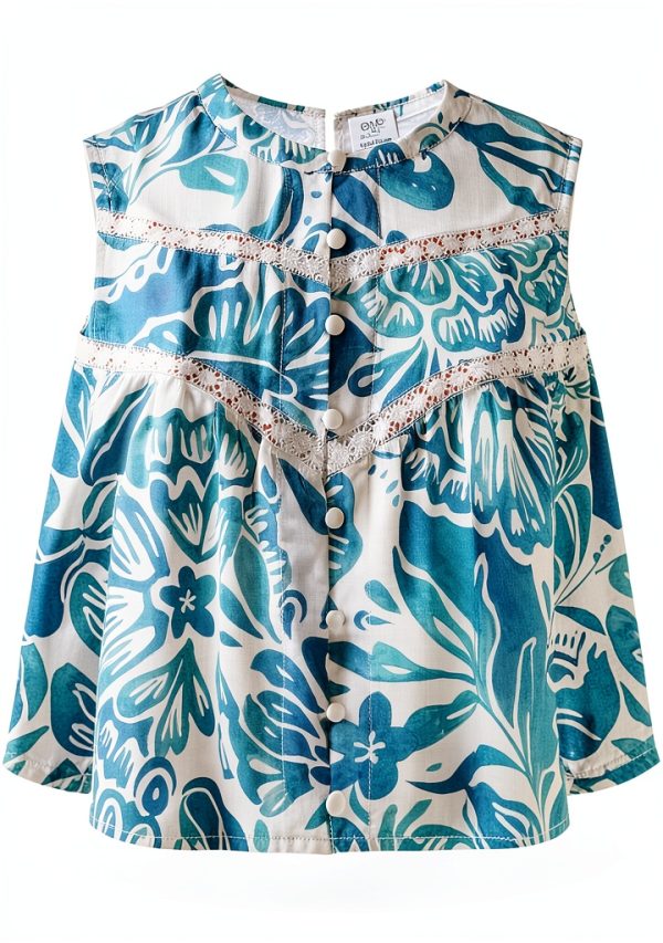 Bethany Tank Blouse by Johnny Was Women's Floral Top with Split Neck-3