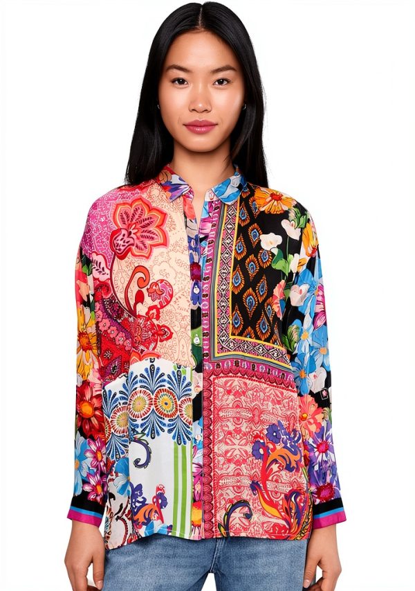 Women Magnolia Mae Patchwork Top by Johnny Was C10726-1-0
