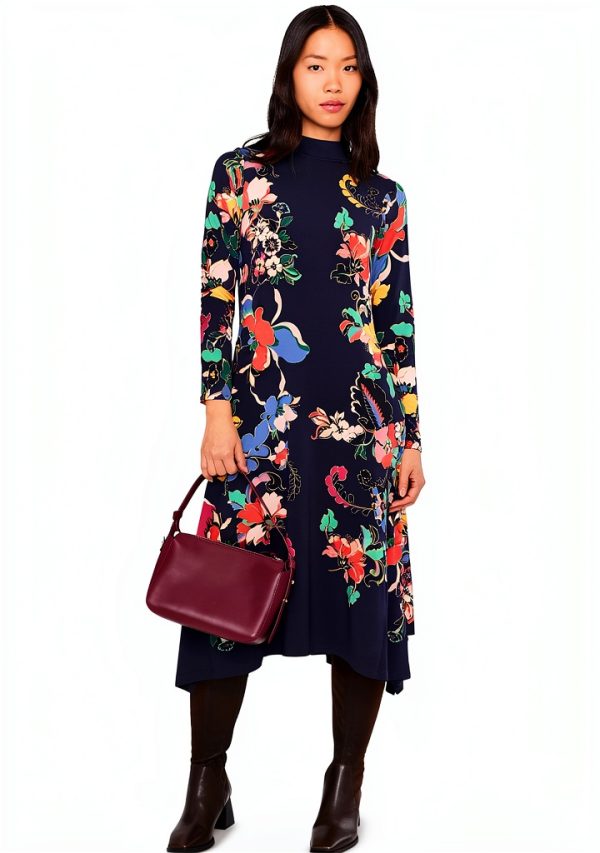 Fashion Printed Dress by Johnny Was Blue Casual Dress T39425-8-1