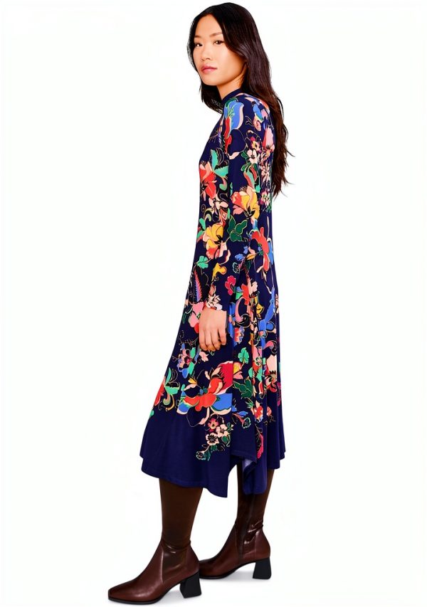 Fashion Printed Dress by Johnny Was Blue Casual Dress T39425-8-2