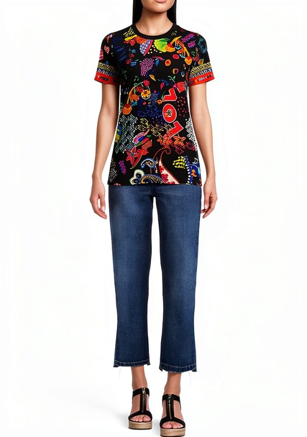 Bag Lady Collection Women's Short Sleeve T-Shirt T17925-4D:JNF Large-3