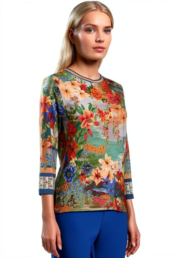 Women's T Shirt Johnny Was Asteria Soft Cotton Large Tee-1