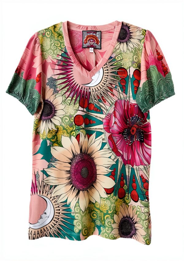 Women's Printed T-Shirt Emily by Johnny Was model T15125-4-6