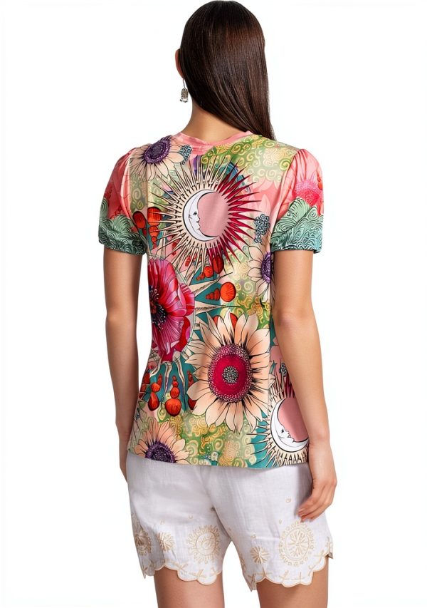 Women's Printed T-Shirt Emily by Johnny Was model T15125-4-4
