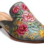 Embroidered Women's Mule Shoes - Classic Slip On Comfort, Black, Size-0