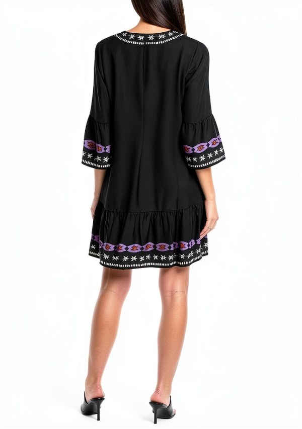 Western Kashmir Small Women's Dress by Kashmir Couture – Light Fabric-1