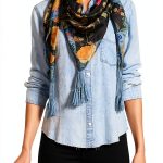Graceful Scarf by Bag Lady Collection Women's Silk Blend 44x44 Inch-0
