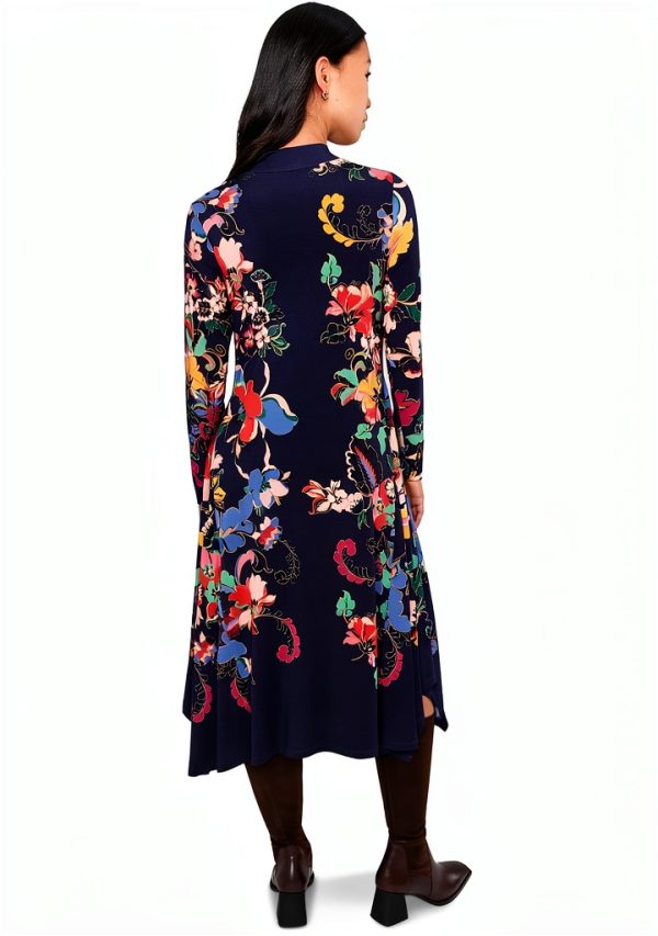 Fashion Printed Dress by Johnny Was Blue Casual Dress T39425-8-3