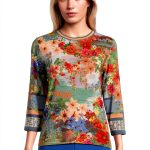Women's T Shirt Johnny Was Asteria Soft Cotton Large Tee-0