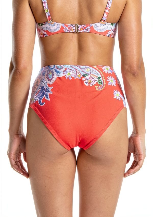 Johnny Was Drew High Waist Bottom CSW7721-F XS Multi Swimwear-1