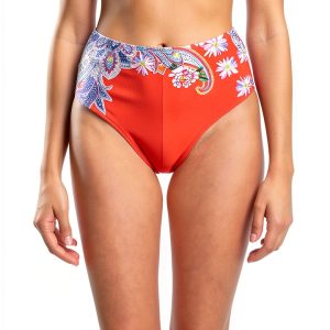 Johnny Was Drew High Waist Bottom CSW7721-F XS Multi Swimwear-0