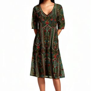 Johnny was Women's Sayler Mesh Midi Dress Skylar Bloom-0